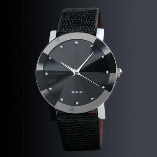 Wrist Watch Men 2017 Luxury Faux Leather Male Clock Quartz