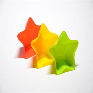 5PCS Silicone Five-Pointed Star Muffin Cupcakes